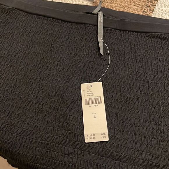 Anthropologie Ruched Two Piece Set Large Black - Picture 8 of 9